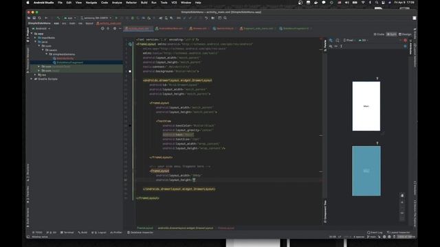 kotlin sliding menu | android sliding menu | kotlin side menu | android drawerlayout tutorial 2021 смотреть онлайн
