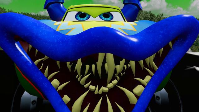 Epic Battle Between The Monster McQueen Eater VS Poop Eater & Iphone Eater |BeamNG.Drive