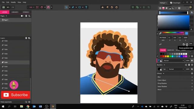 විරුවෙක් අඳිමු 002 | "Gravit Designer" Speedart смотреть онлайн
