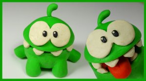 Как слепить Ам Няма из пластилина. Om Nom Adventures.