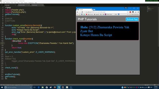 Course PHP Full Tutorial (Part 13) Error Handling Eceptions смотреть онлайн
