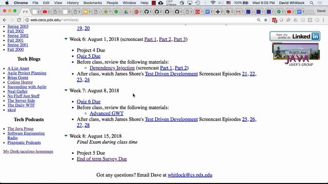 Java@PSU Summer 2018 Week 7, Part 1 смотреть онлайн