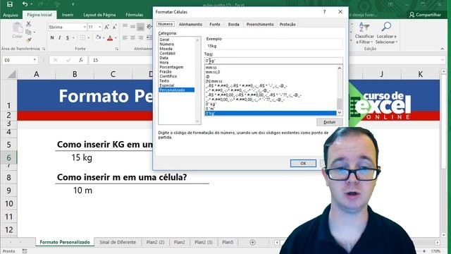 ? Como inserir kg na célula? Formato personalizado no Excel смотреть онлайн