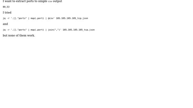 Unix & Linux: How to parse specific values from multiple JSON objects into csv using jq? смотреть онлайн