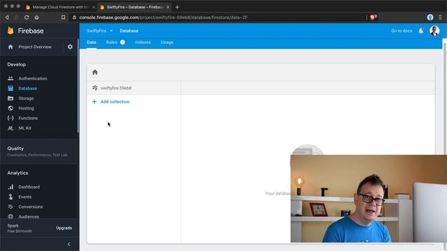 Firebase Console - Manage Cloud Firestore