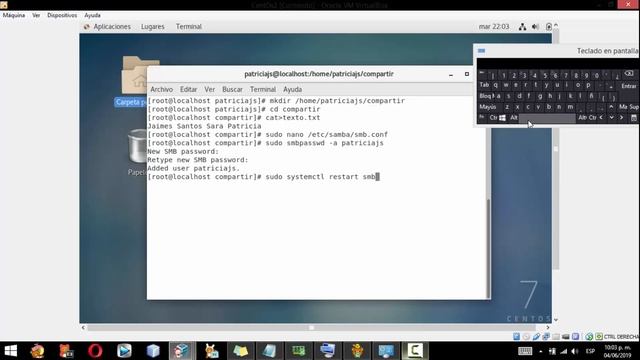 Interoperabilidad entre CENTOS y WINDOWS con Samba смотреть онлайн
