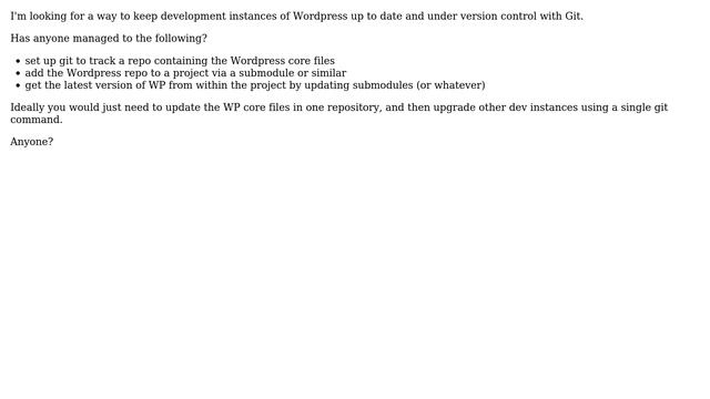 Wordpress: Painless way to track remote Git repo for Wordpress updates смотреть онлайн