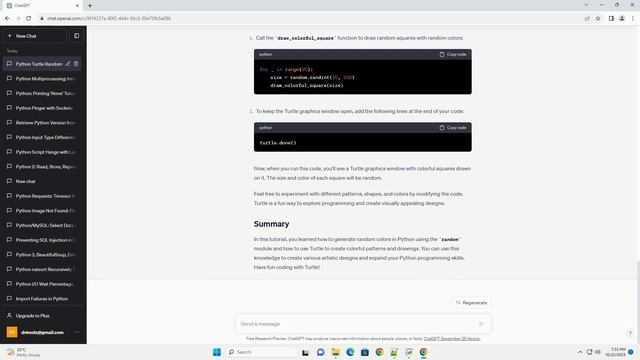 Python Random Color Generation using Turtle смотреть онлайн