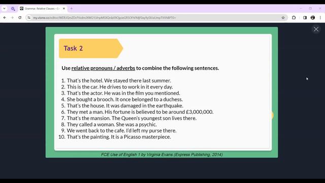 Открытая лекция «Grammar. Relative Clauses»