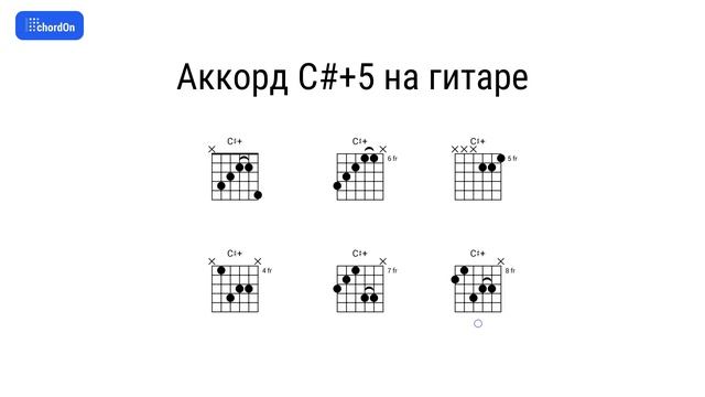 Как играть аккорд C#+5 на гитаре и фортепиано смотреть онлайн