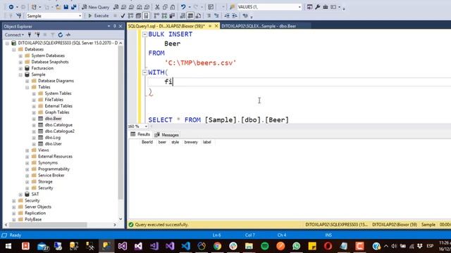 Inserción MASIVA de datos, BULK INSERT en Sql Server смотреть онлайн