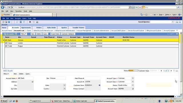 Siebel Integration Example смотреть онлайн