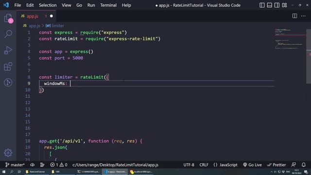 NodeJs Limiting Network Traffic - Express, Express Rate Limit смотреть онлайн