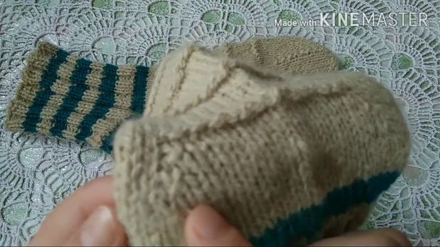 Мужские носки 42 размера спицами с удобным мыском .Экспресс мастер-класс. смотреть онлайн