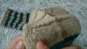 Мужские носки 42 размера спицами с удобным мыском .Экспресс мастер-класс.