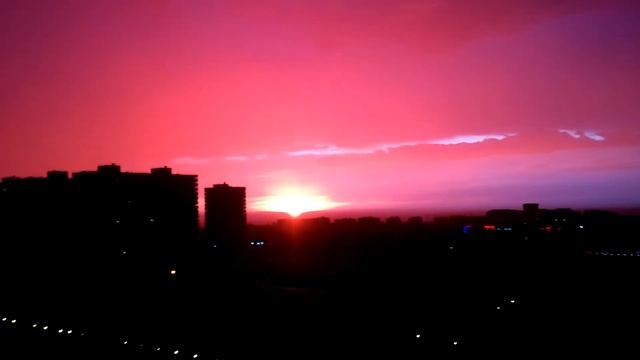 Этюд в багровых тонах Scarlet sunset. Алматы. Almaty 2016.07.05 смотреть онлайн
