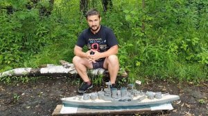 Линейный крейсер Худ. HOOD. Корабль из пластилина. Уничтожение модели корабля