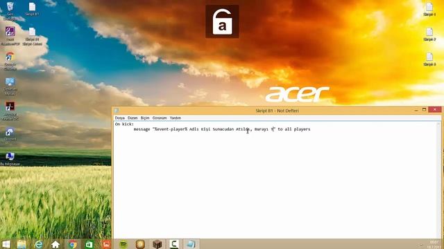 Minecraft | Skript | Kendi Mini Plugininizi Yapın ! #1 смотреть онлайн