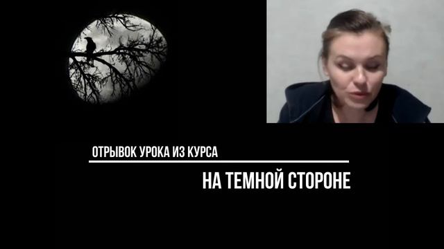 Отрывок из курса "НА ТЕМНОЙ СТОРОНЕ" смотреть онлайн