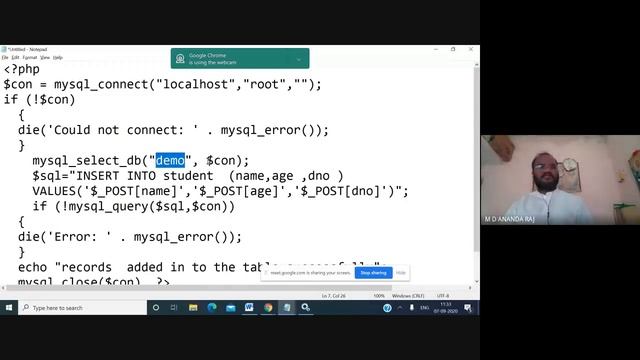 #How to insert data into MySQL using form #PHP DB easy #MySQL DB easy # DB demo by Prof.MD Loyola смотреть онлайн
