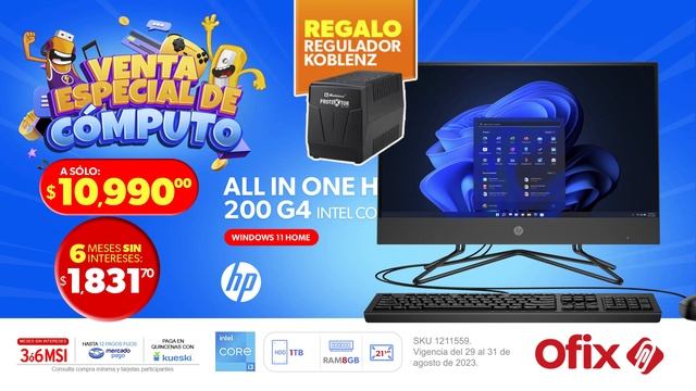 COMPUTADORA ALL IN ONE HP 200 G4 21.5" FHD, CORE I3-1215U, 8GB RAM, 1TB HDD смотреть онлайн