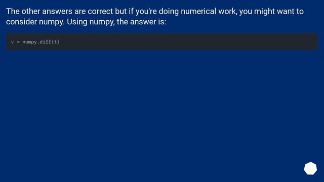 Python: Finding differences between elements of a list смотреть онлайн