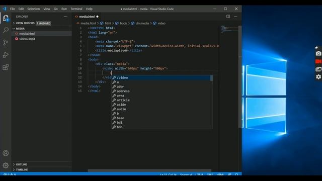 Create media player using HTML смотреть онлайн