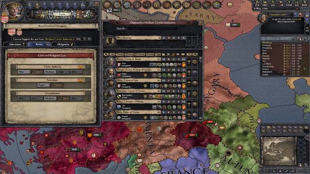 HUNGARY CONQUERING THE WORLD - CRUSADER KINGS 2 - PART 3 - MANAGING THE KINGDOM смотреть онлайн