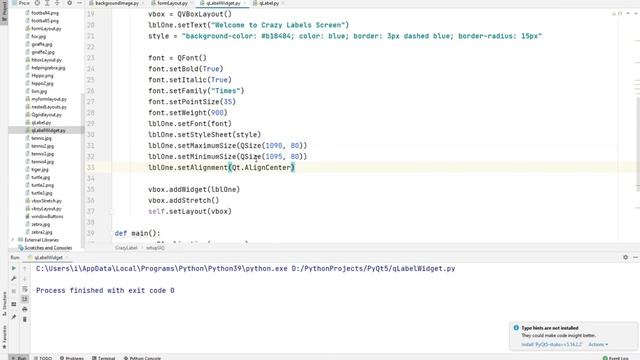 10 PyQt5 QLabel with Python تعلم بايثون مع نور смотреть онлайн