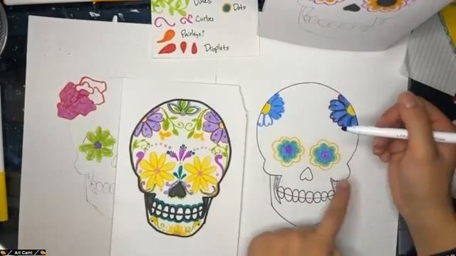AnCan Art Friends - October 19, 2023 - Day of the Dead Skull смотреть онлайн