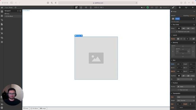 Curso de Páginas Web(flow) - 8: Creando nuestro primer elemento de imagen de Webflow смотреть онлайн