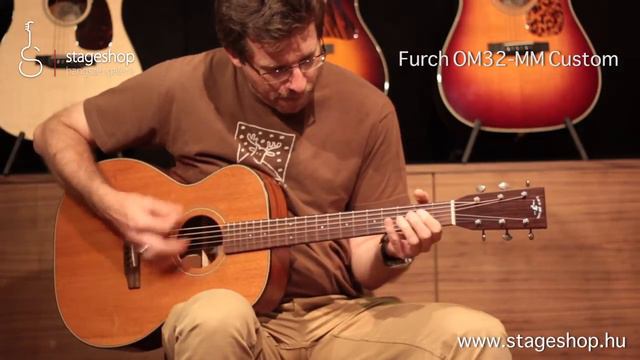Furch (Stonebridge) OM32-MM All mahogany guitar demo in Stageshop смотреть онлайн
