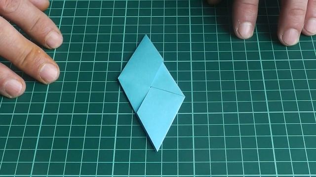 Оригами четырёхконечная звёздочка ниндзя с косыми углами // Origami four-pointed ninja смотреть онлайн