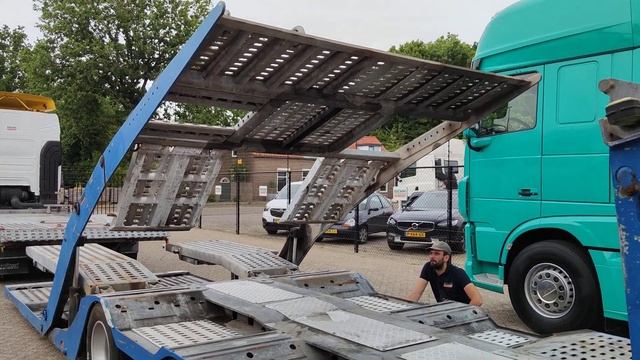 V611 Renault Premium 450 6x2 Sleepcab Euro5 + FVG trailer 2008 3-Assen Truck transporter смотреть онлайн