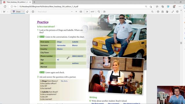 English Headway Beginner Student book Unit 3 Free Teaching смотреть онлайн