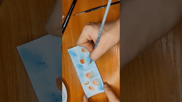 Процесс рисования, морская тема смотреть онлайн