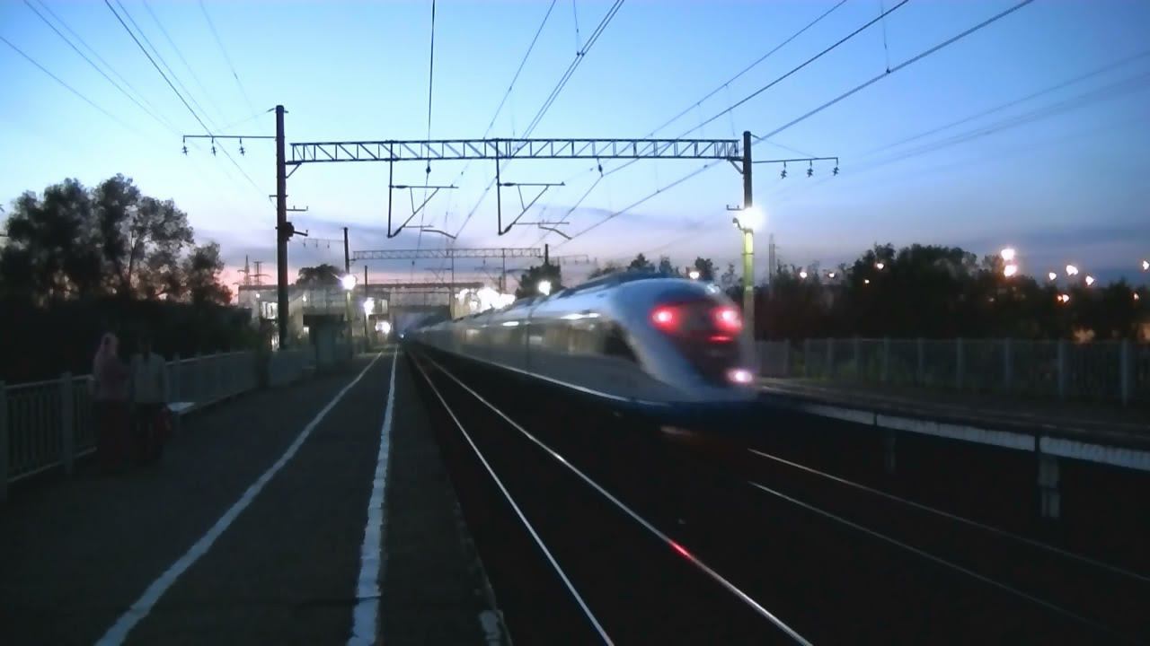 "Сапсан" ЭВС1-14 (с ЭВС1-13) Москва - Санкт-Петербург смотреть онлайн