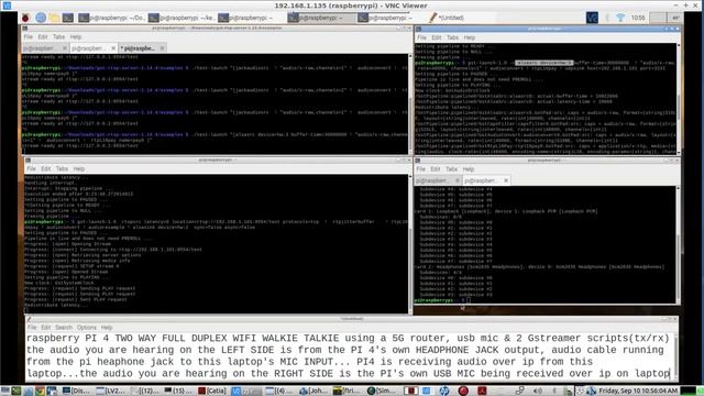 Raspberry PI 5G WiFi Walkie Talkie(2 Way, Full Duplex) using the PI's Headphone Jack, and a USB Mic смотреть онлайн