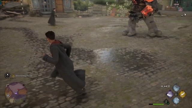 Hogwarts Legacy 5K DLSS Gameplay on 4090: Fighting a Mountain Troll with Magic! смотреть онлайн