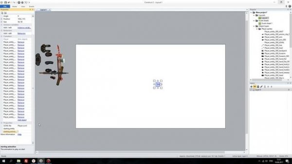 Construct 2 | Создание персонажа в Spriter, настройка и экспорт в Construct 2