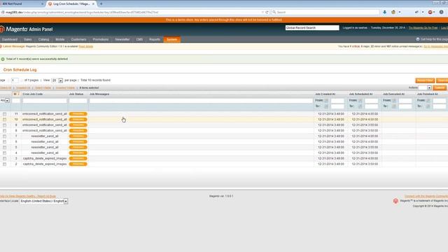 Magento Error Logs & Cron Extension Demo смотреть онлайн