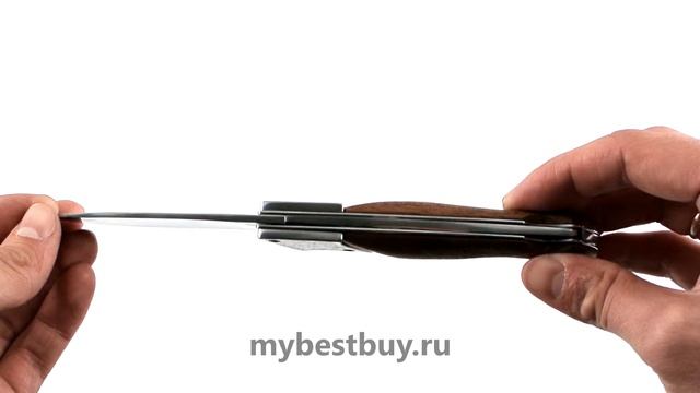 Нож складной «Тундра». Рукоять орех. Златоустовские ножи. Обзор ножа. Ножи из ЭИ-107. смотреть онлайн