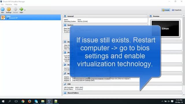 Fix VT x is disabled in the BIOS for all CPU modes VirtualBox смотреть онлайн
