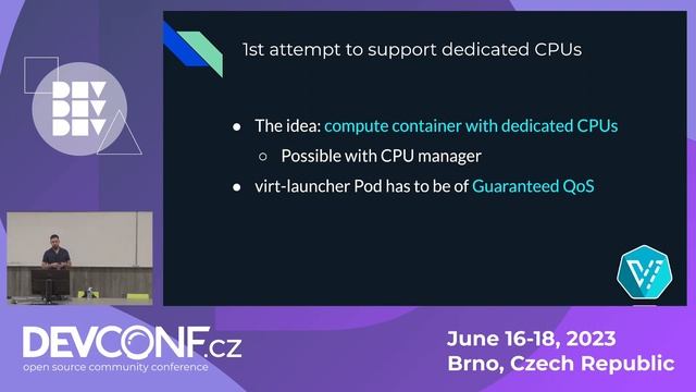 A journey through supporting VMs with dedicated CPUs on Kubernetes - DevConf.CZ 2023 смотреть онлайн
