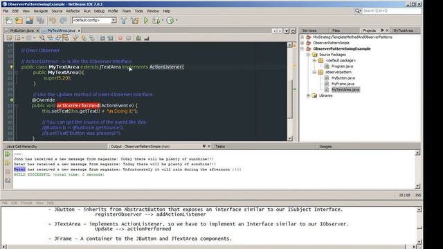 Observer Design Pattern - Example using Java смотреть онлайн