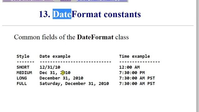 Week 03 GregorianCalendar, Date, DateFormat Part 4 смотреть онлайн