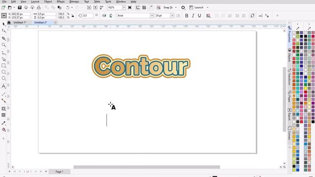 2 CARA BIKIN TULISAN DOBEL BANYAK DI COREL DRAW смотреть онлайн