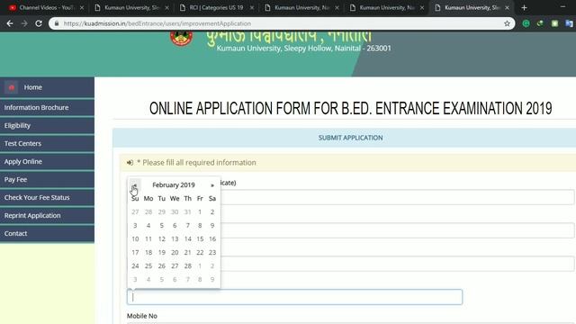 Kumaun University B.Ed entrance exam 2019 смотреть онлайн