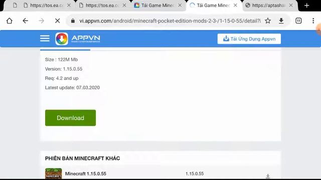 Cách tải minecraft 1.15.0.55apk смотреть онлайн