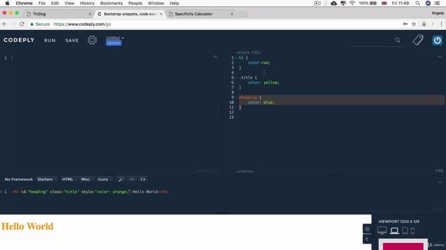 Day 58 - Web Foundation Bootstrap - 29. Advanced CSS - Selector Priority смотреть онлайн